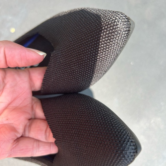 Rothy's Black The Pointe Flats black Like New - Picture 5 of 9